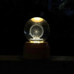 Led Işıklı Büyük Dönen Cam Küre No. 3